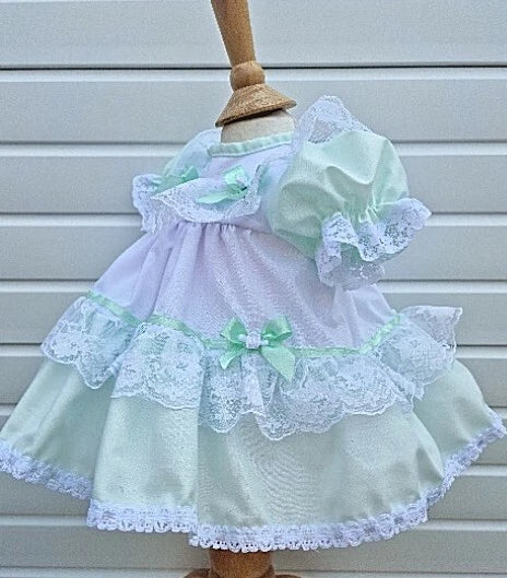 DREAM 0-8 YEARS baby girls vintage traditional frilly netted  dress 8 colours