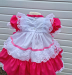 DREAM 0-8 YEARS baby girls vintage traditional frilly netted  dress 8 colours