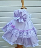 DREAM 0-8 YEARS baby girls vintage traditional frilly netted  dress 8 colours