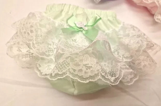 DREAM 0-5 BABY GIRLS frilly bum knickers diaper cover sky mint pink lilac lemon
