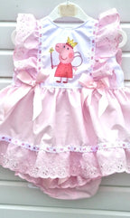 DREAM 0-8 YEARS baby girls  various choice Character top and frilly bum pants