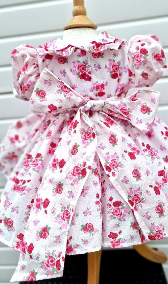 DREAM 0-8 years BABY GIRLS  traditional autumn cream pinks floral twirly dress