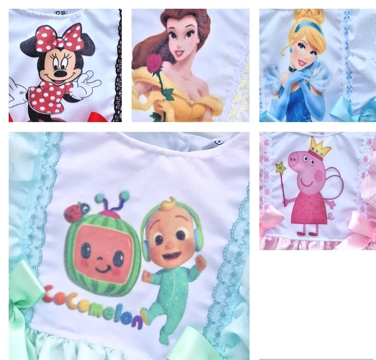 DREAM 0-8 YEARS baby girls  various choice Character top and frilly bum pants
