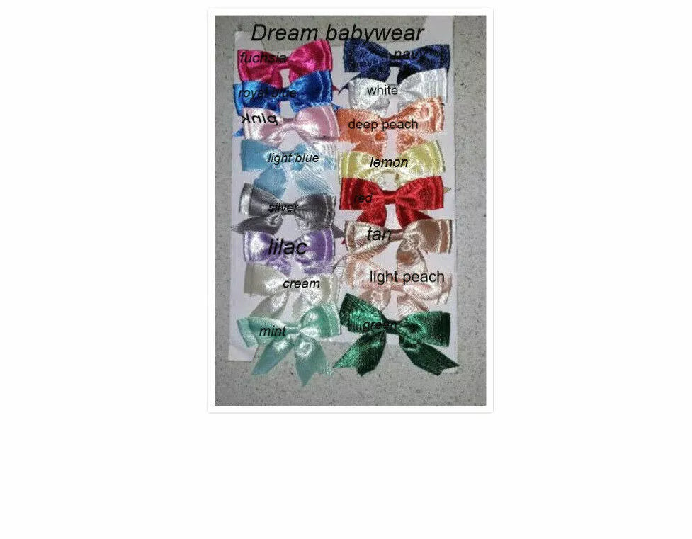 DREAM GIRLS RIBBON BOW CHOICE 16 COLOURS FRILLY SOCKS ALL SIZES OR REBORN DOLLS
