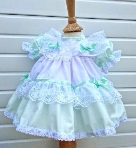 DREAM 0-8 YEARS baby girls vintage traditional frilly netted  dress 8 colours