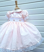 DREAM 0-8 years BABY GIRLS  traditional smocked  twirly dress various colours