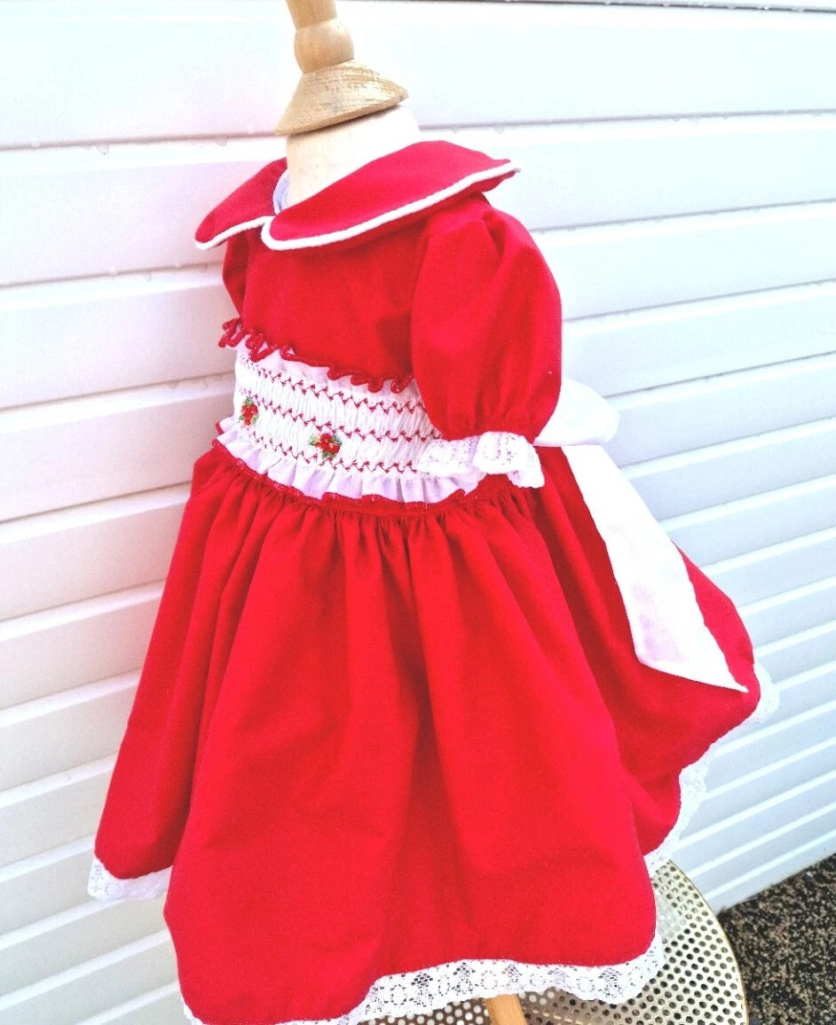 Traditional Baby Girl Outfit Dream Baby Girls Netted Dress & Frilly Knicker  Set  Spanish Style, Party Wear Spanish Puffball Dress