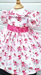 DREAM 0-8 years BABY GIRLS  traditional autumn cream pinks floral twirly dress