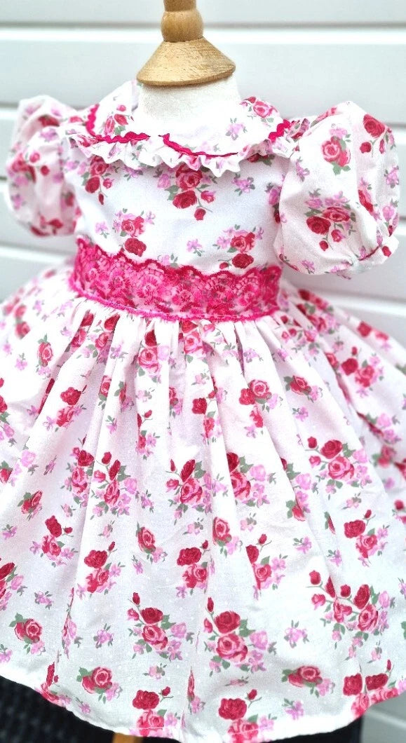DREAM 0-8 years BABY GIRLS  traditional autumn cream pinks floral twirly dress