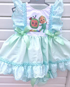 DREAM 0-8 YEARS baby girls  various choice Character top and frilly bum pants