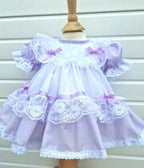 DREAM 0-8 YEARS baby girls vintage traditional frilly netted  dress 8 colours