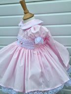DREAM 0-8 years BABY GIRLS  traditional smocked  twirly dress various colours