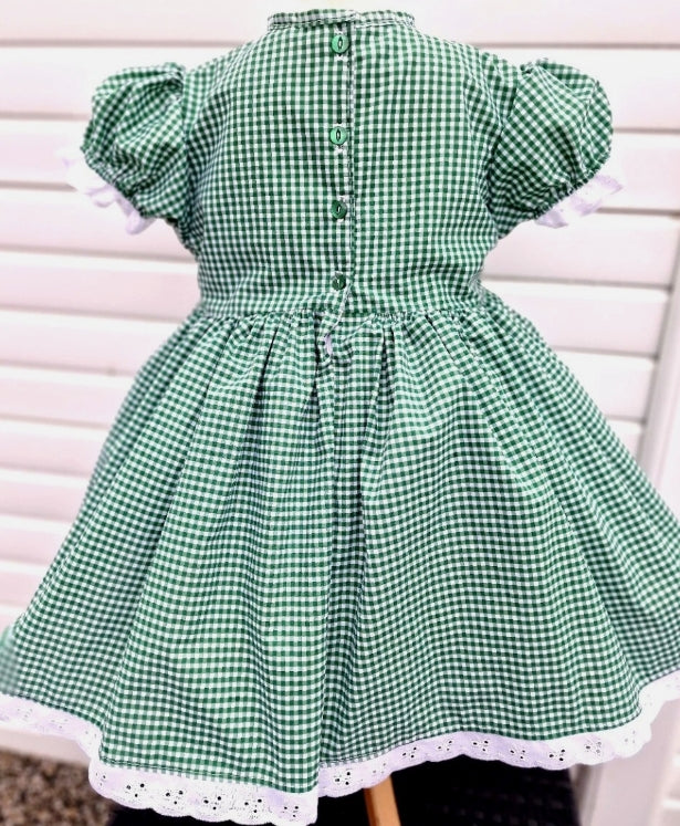 Traditional gingham lined school dress 6 colours 0-10 years