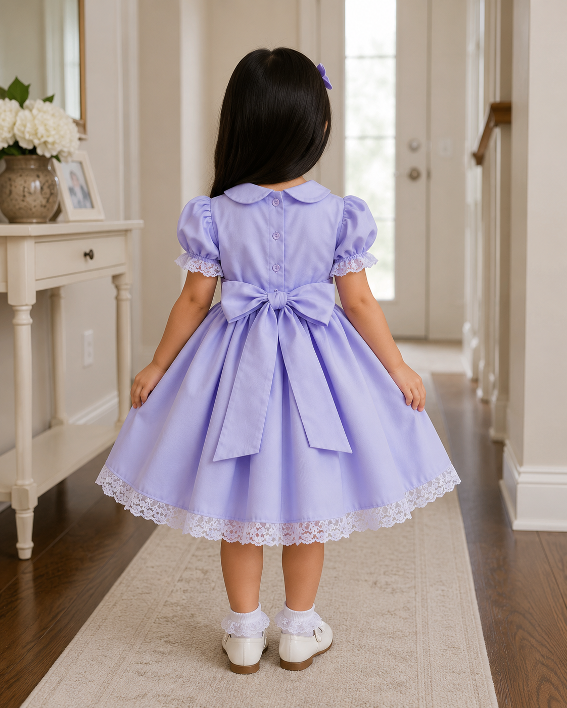 DREAM 0-8 years BABY GIRLS  traditional smocked  twirly dress various colours