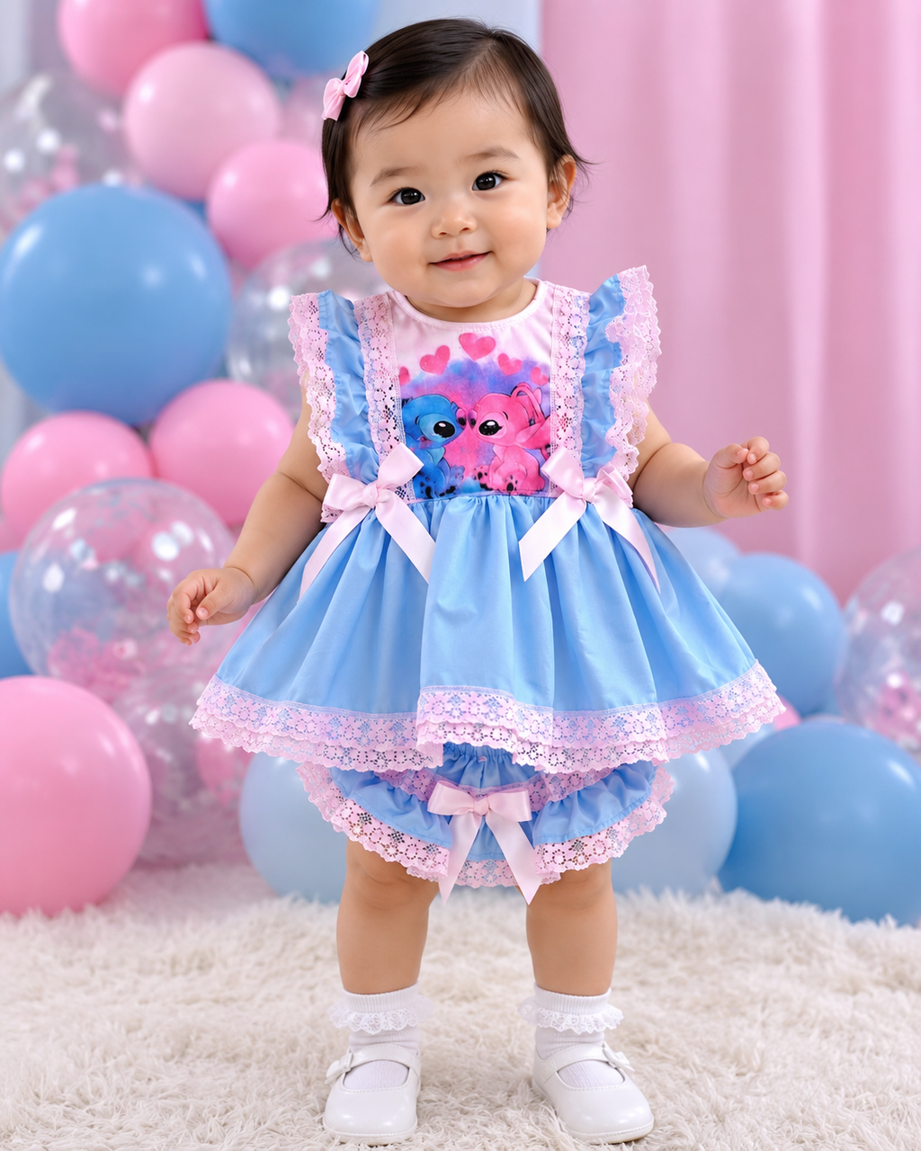 0-8 YEARS baby girls Romany Stitch and Angel top and frilly bum pants