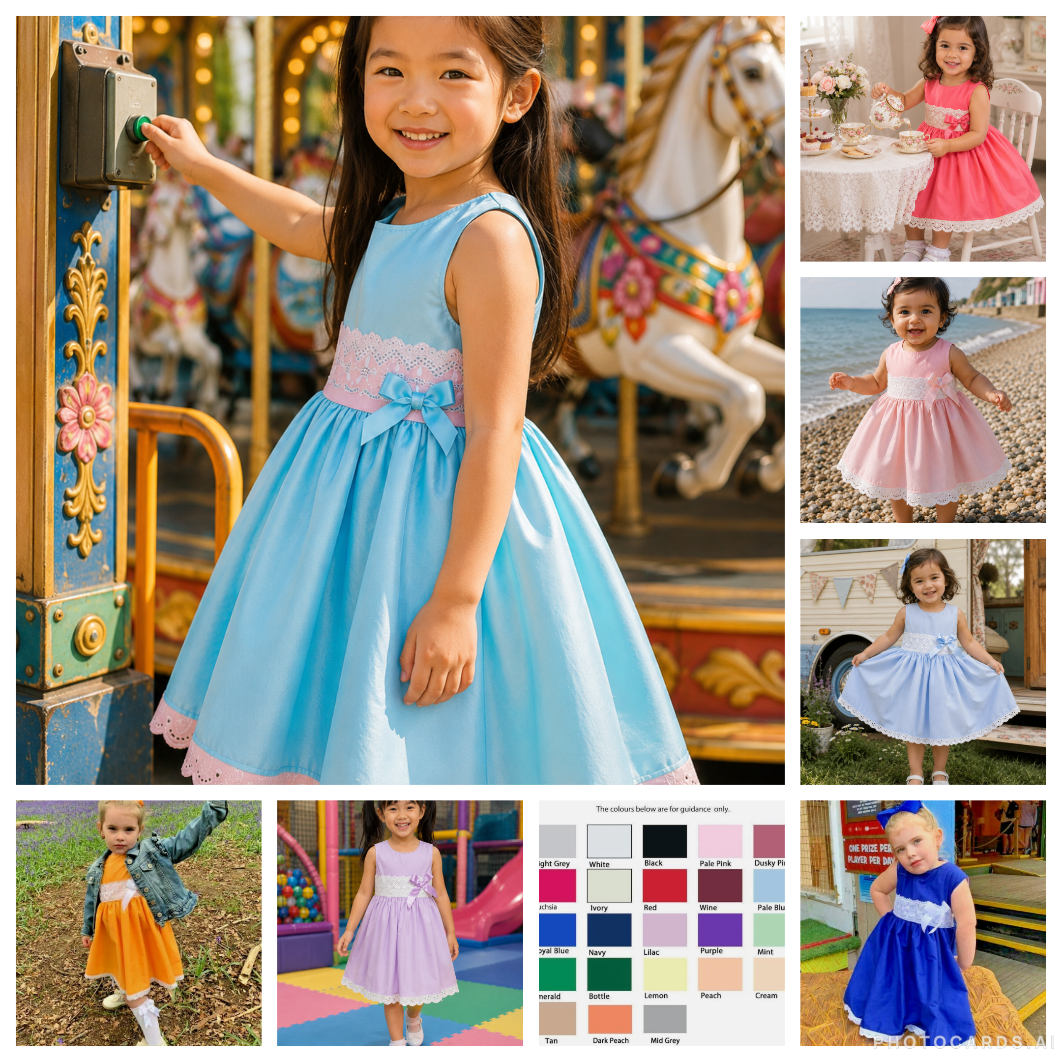 Sienna summer sleeveless twirly skirt lined dress 9 colors