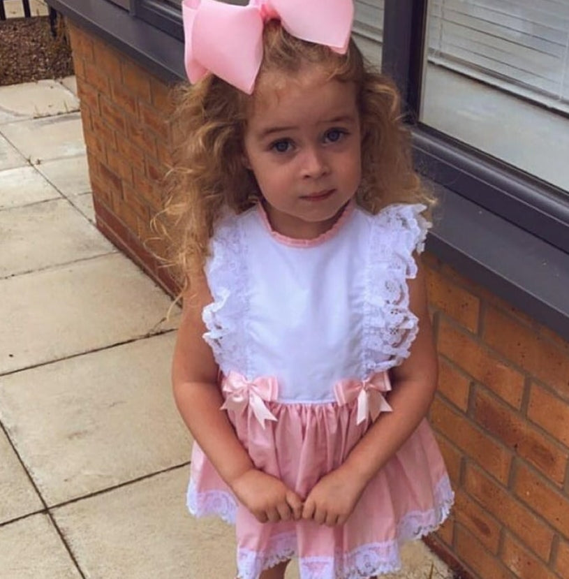 DREAM 0-5 YEARS BABY SUMMER BOWS TOP AND  KNICKERS SET 6 COLOURS